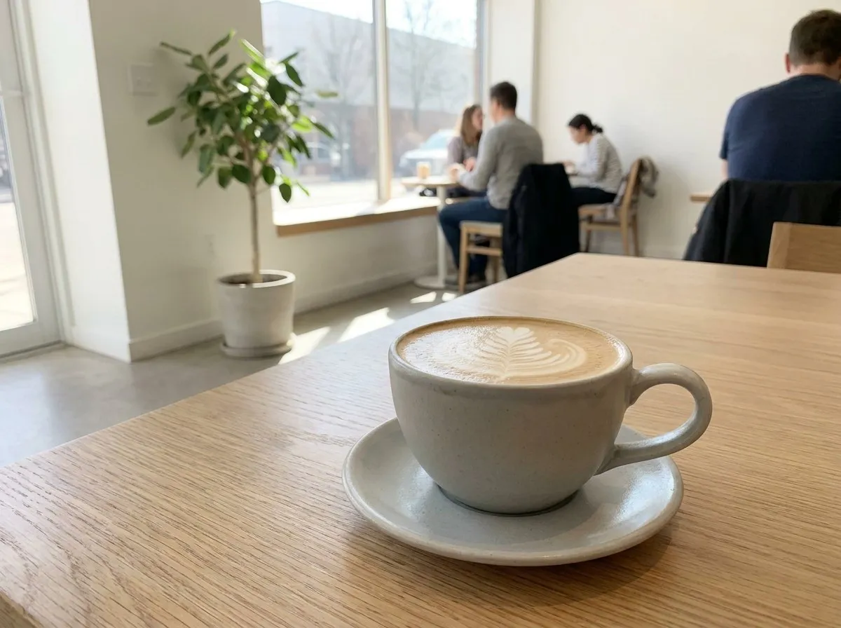 Flat White (Demo-Bild, KI-erzeugt)