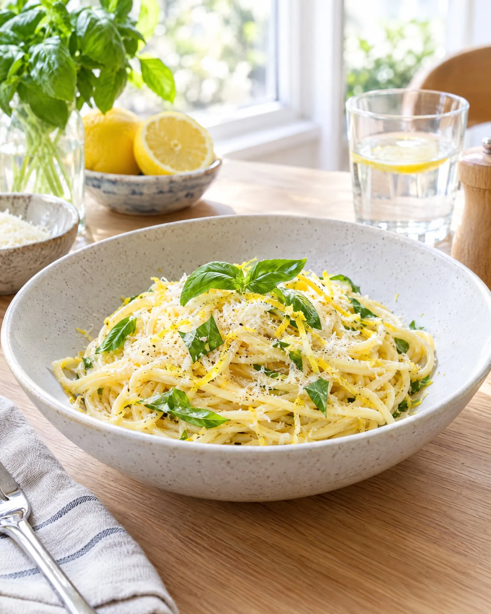 Pasta al Limone (Demo-Bild, KI-erzeugt)