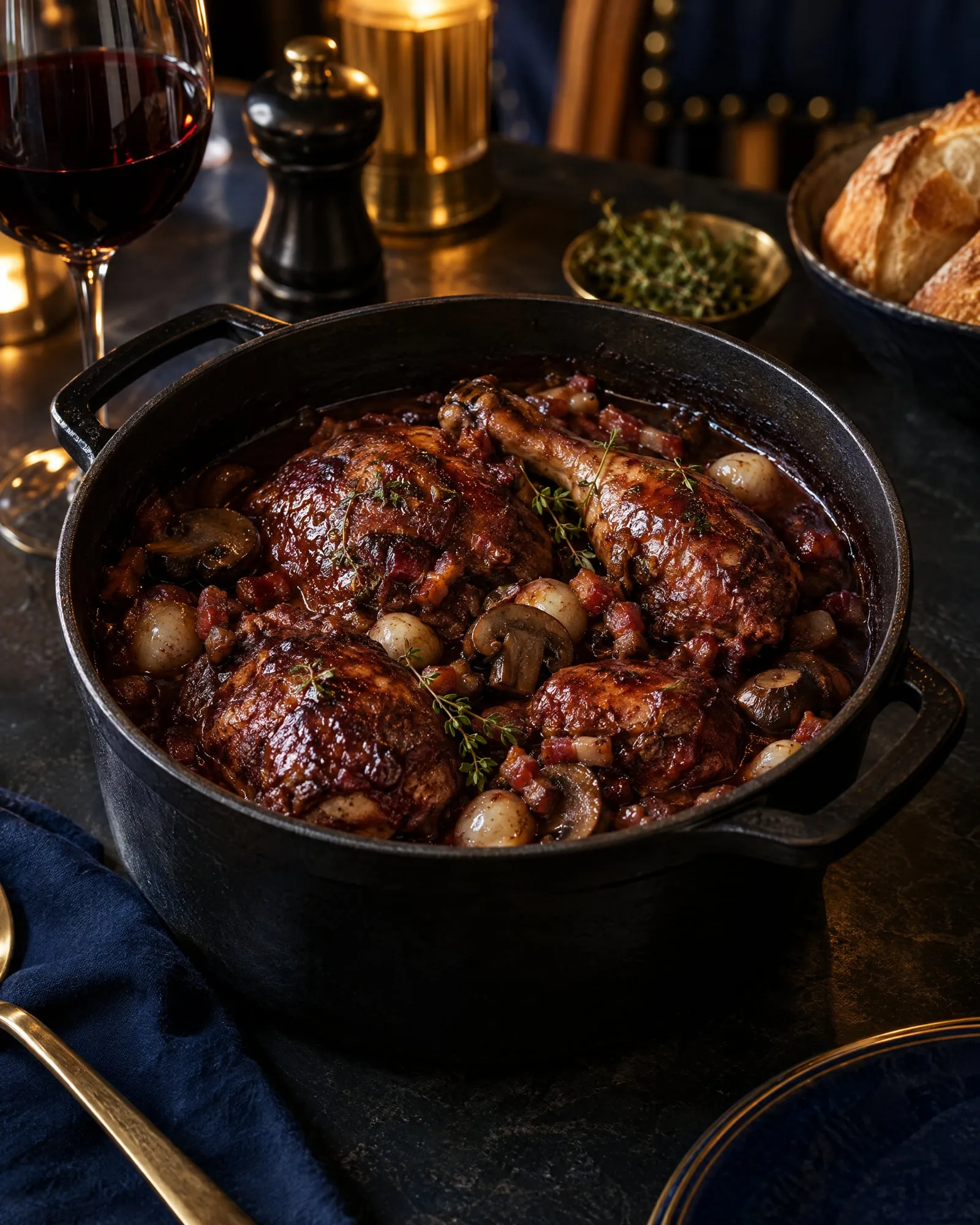 Coq au Vin (Demo-Bild, KI-erzeugt)
