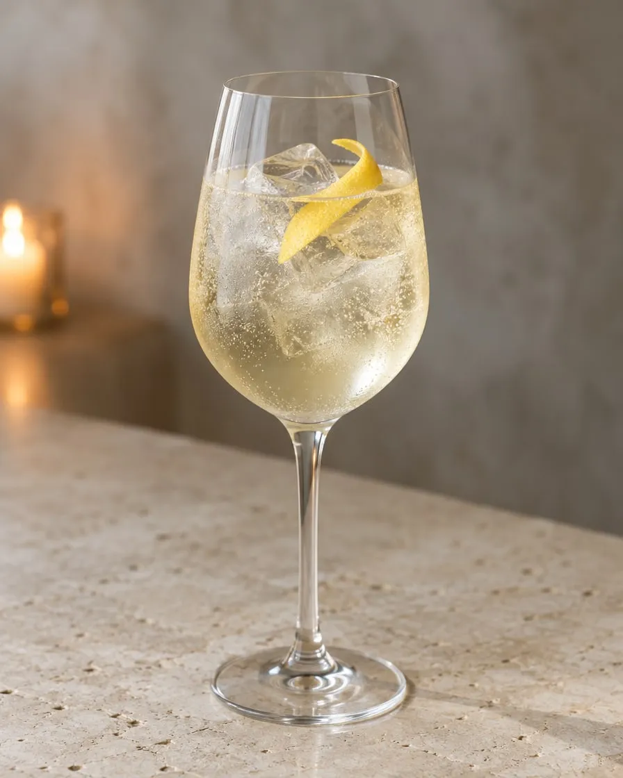 Verjus-Spritz (alkoholfrei) (Demo-Bild, KI-erzeugt)